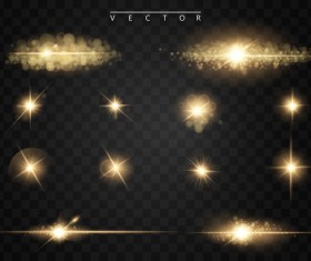 light effect with star light illustration vector