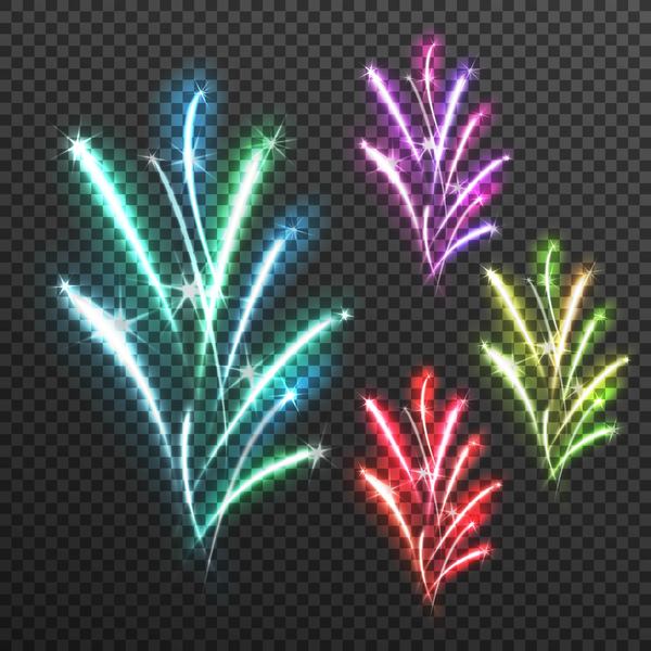 light effects fireworks transparent illustration vector