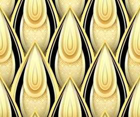 luxury golden decorative pattern vectors material 01