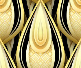 luxury golden decorative pattern vectors material 05