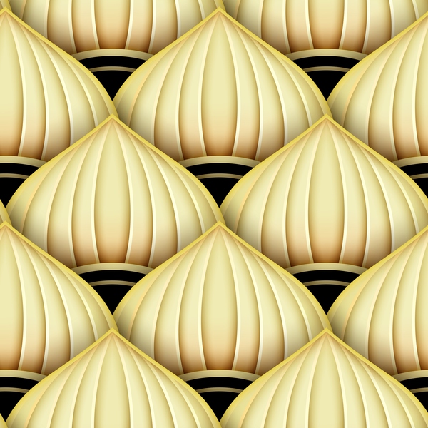 luxury golden decorative pattern vectors material 07