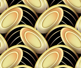 luxury golden decorative pattern vectors material 08