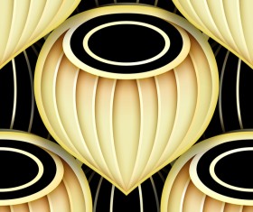 luxury golden decorative pattern vectors material 09