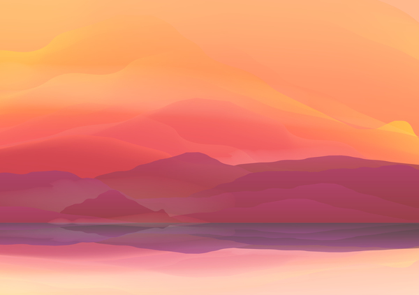 mountain sunrise landscape nature background vector 03