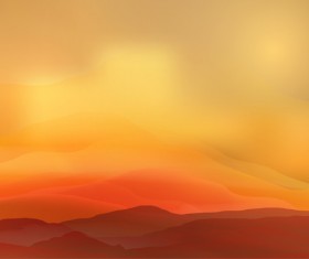 mountain sunrise landscape nature background vector 04