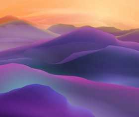 mountain sunrise landscape nature background vector 05