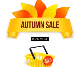 special autumn offer background design vector 01