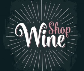 wine shop chalkboard background vector
