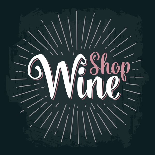 wine shop chalkboard background vector free download