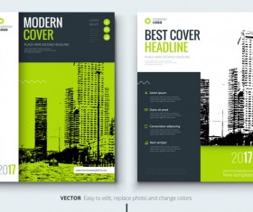 2017 modern company cover vector