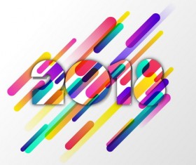 2018 colored abstract background vector