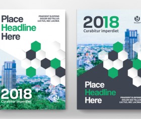 2018 flyer and cover brochure template vector 01