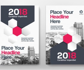 2018 flyer and cover brochure template vector 02