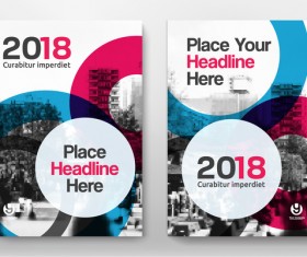 2018 flyer and cover brochure template vector 03