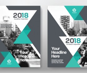 2018 flyer and cover brochure template vector 06