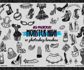 41 Monster High Photoshop Brushes
