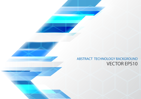 Abstract technology triangle shape vector background