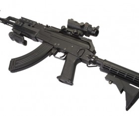Automatic weapon Stock Photo 04