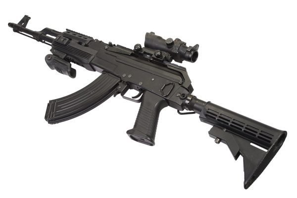 Automatic weapon Stock Photo 04