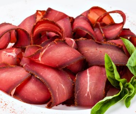 Bacon with vegetables Stock Photo 01
