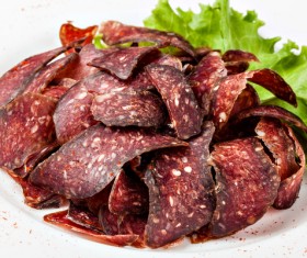 Bacon with vegetables Stock Photo 02