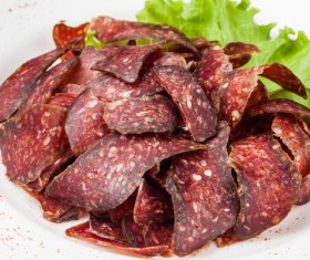 Bacon with vegetables Stock Photo 03