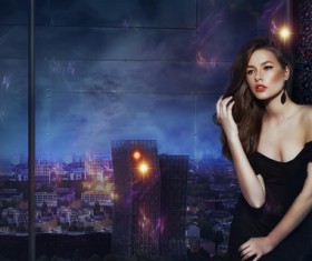 Beautiful fashion model Stock Photo 09