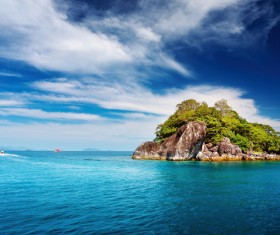 Beautiful ocean island Stock Photo 04