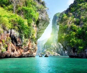 Beautiful ocean island Stock Photo 08