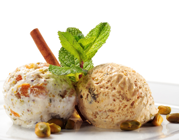 Beautifully decorated with ice cream Stock Photo 01