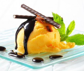 Beautifully decorated with ice cream Stock Photo 16