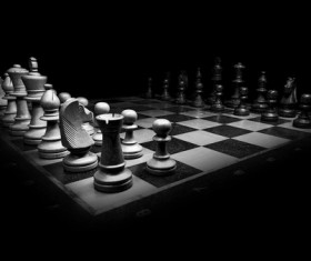 Black and white chess Stock Photo