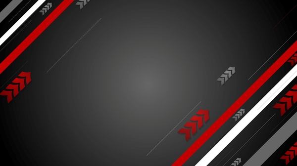 Black with red metal background and arrows vector