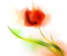 Blurs flower illustration vector 06