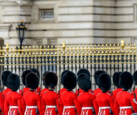 Buckingham Palace guard Stock Photo 02
