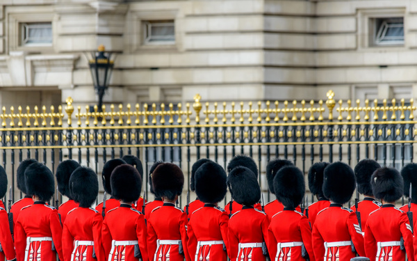 Buckingham Palace guard Stock Photo 02