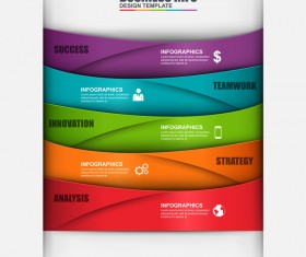 Business info design template vector