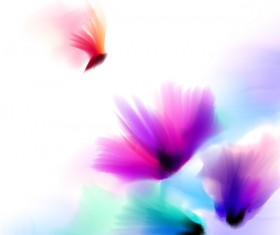 Butterfly with flower blrus vector 02