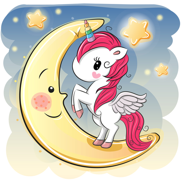 Cartoon unicorns cute vectors 11 free download