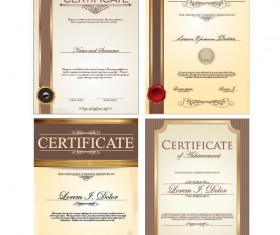 Certificate template vector kits 02