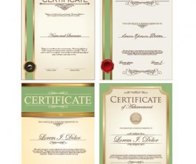 Certificate template vector kits 03