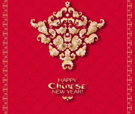 Chinese 2018 new year backgrounds vector material 03