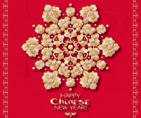 Chinese 2018 new year backgrounds vector material 11