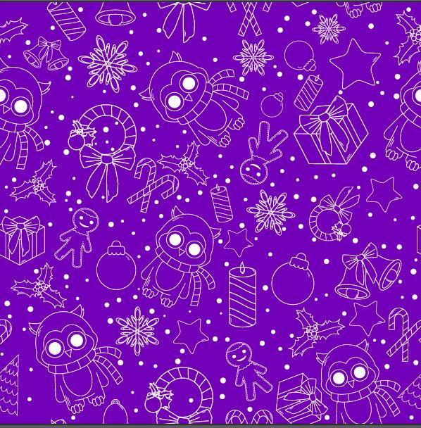 Christmas line baubles seamless pattern vector 01