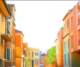 City house vectors material 01