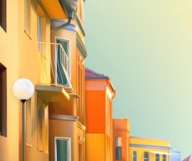 City house vectors material 02