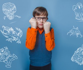 Clever Boy Stock Photo 07