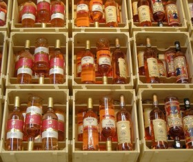 Collection of wines Stock Photo