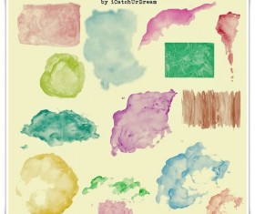 Colored splashes Photoshop Brushes