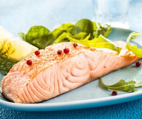 Coveted seafood salad shrimp and crab lobster meat Stock Photo 12